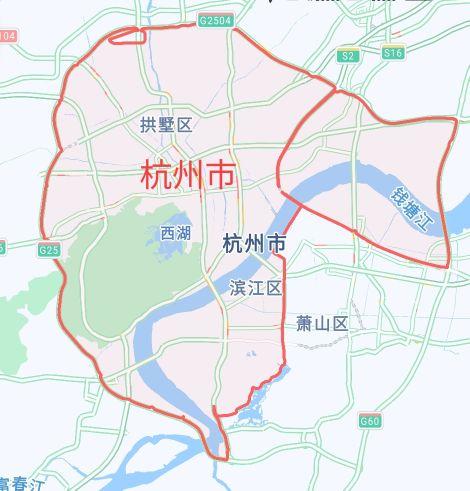 外地车萧山限行时间和范围，杭州市西湖钱塘萧山富阳临平区临安余杭桐庐县货车限行路段区域图