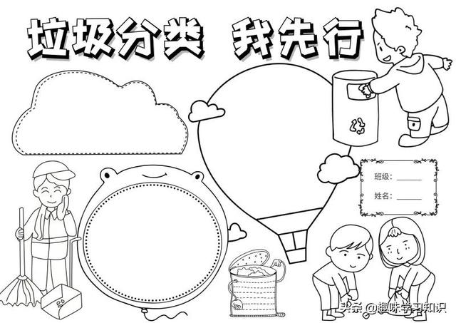 垃圾分类的手抄报怎么画，垃圾分类的手抄报怎么画 简单（垃圾分类<环保>手抄报集）