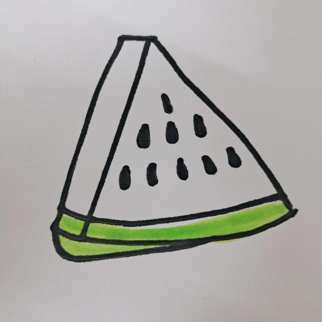西瓜怎么画简单又漂亮，简笔画之如何画西瓜（做一个会画画的宝藏女孩纸之“西瓜”）