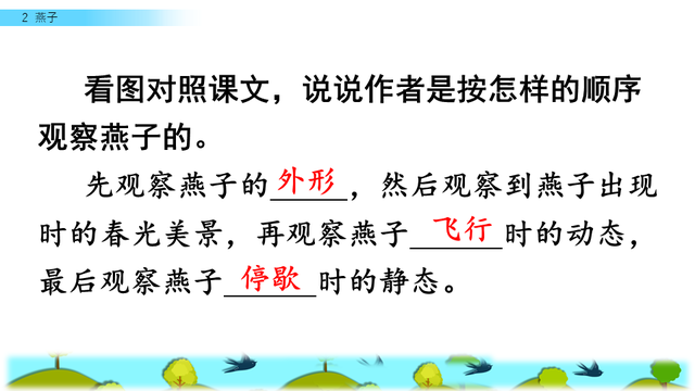 燕子的三大特点，燕子 有什么特点（三年级人教版语文下册《燕子》课文讲析及课后作业参考）