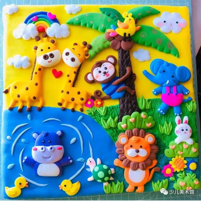 儿童diy手工画6-8岁，让孩子爱上黏土手工制作教程
