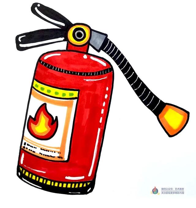 消防员灭火简笔画，消防员灭火简笔画图片大全（综合创意画--呲呲呲）