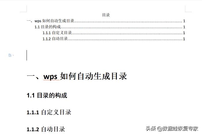 文件目录表怎么制作WPS（wps表格制作目录的教学）