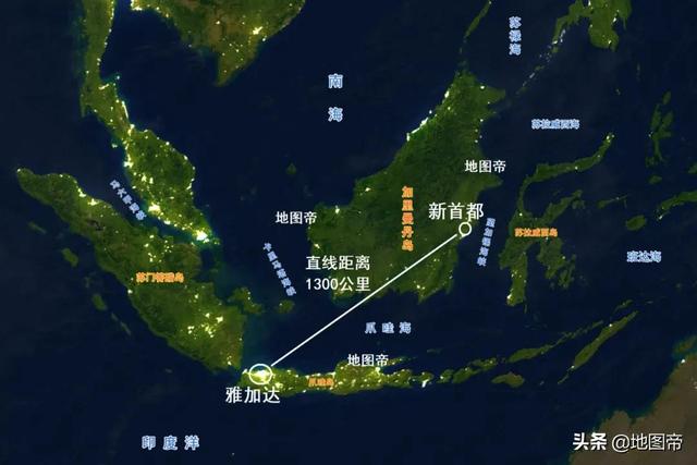 加里曼丹岛地图，明朝永乐大帝时期的地图（为何从爪哇岛迁到加里曼丹岛）