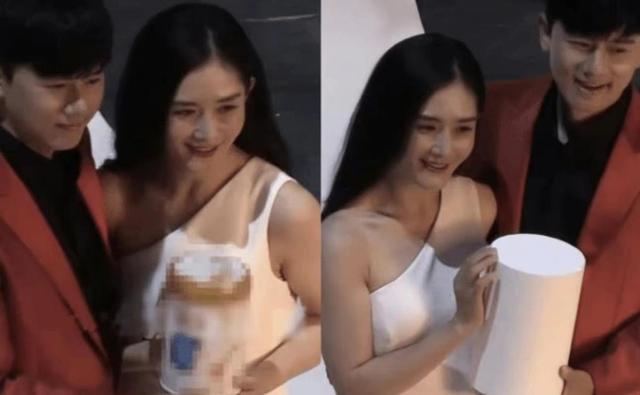 张杰谢娜婚纱照，张杰和谢娜结婚时的样子（女方皮肤松弛面容憔悴）