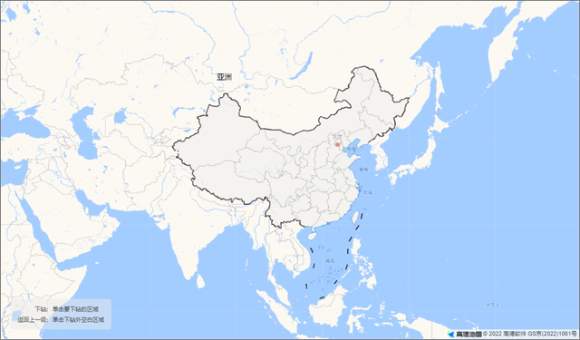 利用百度地图查看乡、镇行政区域界限地图，百度地图显示乡镇范围（2个免费下载全国行政边界数据网站）