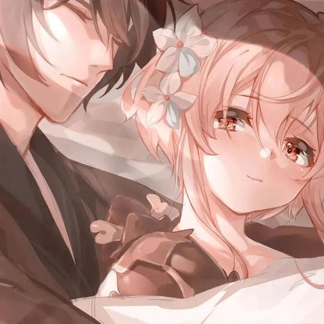 高质量动漫情头，动漫情头“高质量”，微信头像（动漫情头/落日余晖的路上总是弥漫着爱意）