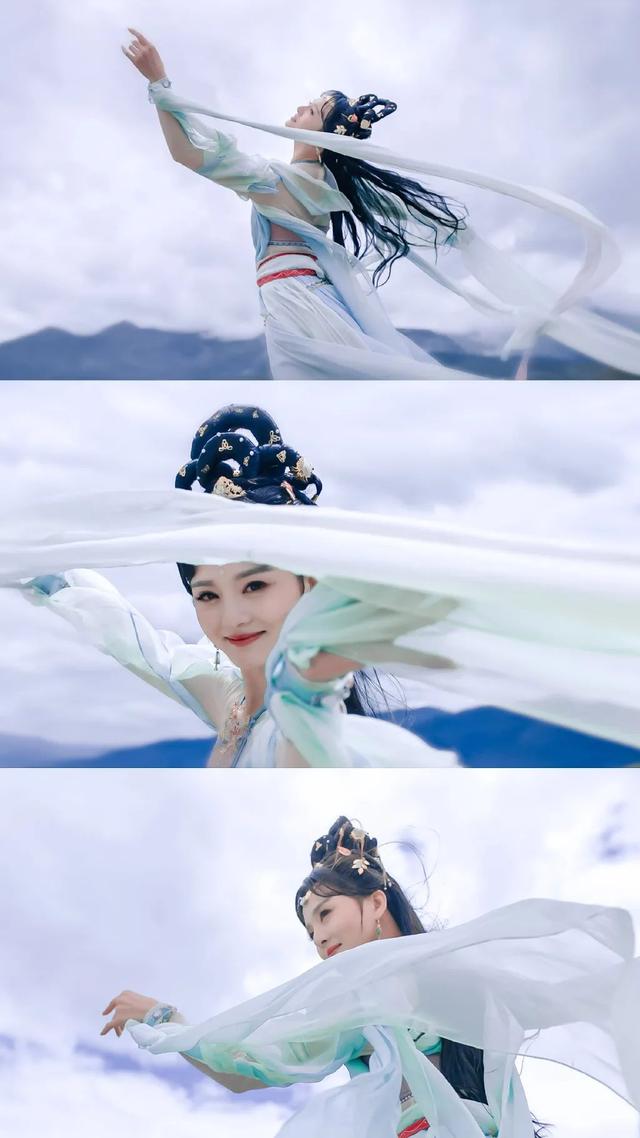 回眸一笑胜星华，有：有个仙女下凡来（骆文博天女下凡降临玉龙雪山）