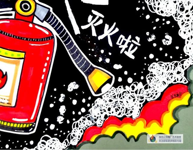 消防员灭火简笔画，消防员灭火简笔画图片大全（综合创意画--呲呲呲）