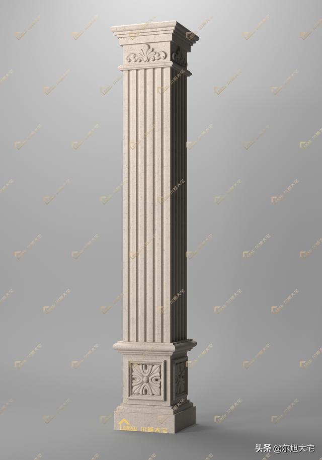 各种建筑柱子设计，自建房欧式别墅罗马柱怎么做
