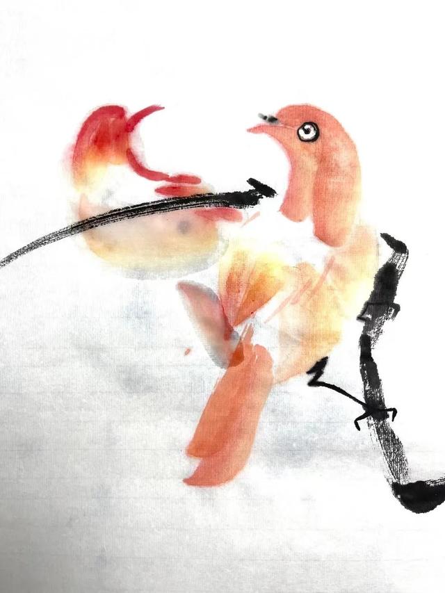 简单的鸟怎么画，如何画简易的小鸟（画家刘华：鸟的画法）