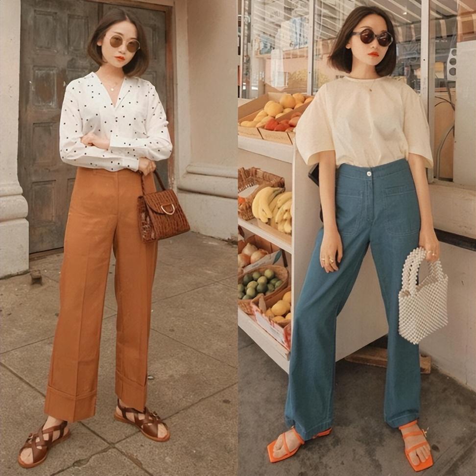 小个子适合穿什么款式的裤子，矮个子适合穿什么裤子显高（这位博主的搭配值得学，很显高）