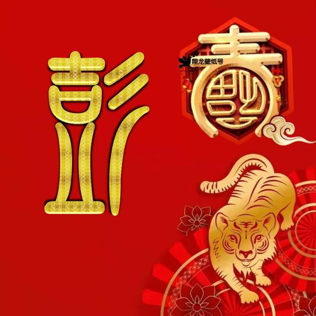 虎年系列头像微信，虎年系列头像（金色虎年福字微信头像）