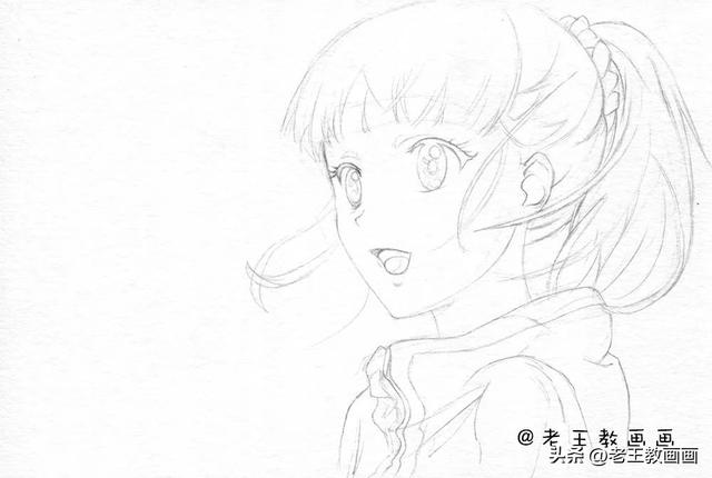 画漫画人物女生，动漫人物怎么画详细教程女生（教你画一个可爱的小女孩）
