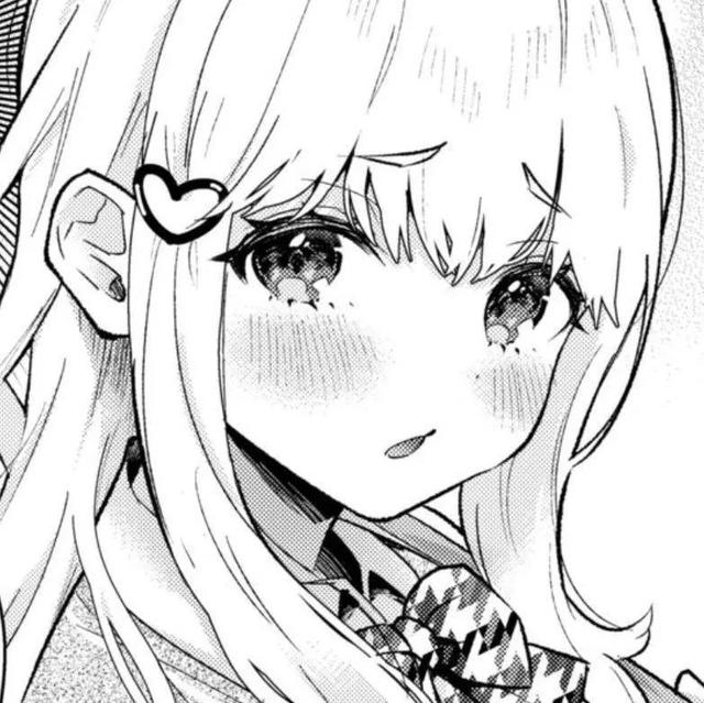 动漫黑白害羞流口水头像女，黑白动漫女头微信（哪朵玫瑰 没有荆棘）
