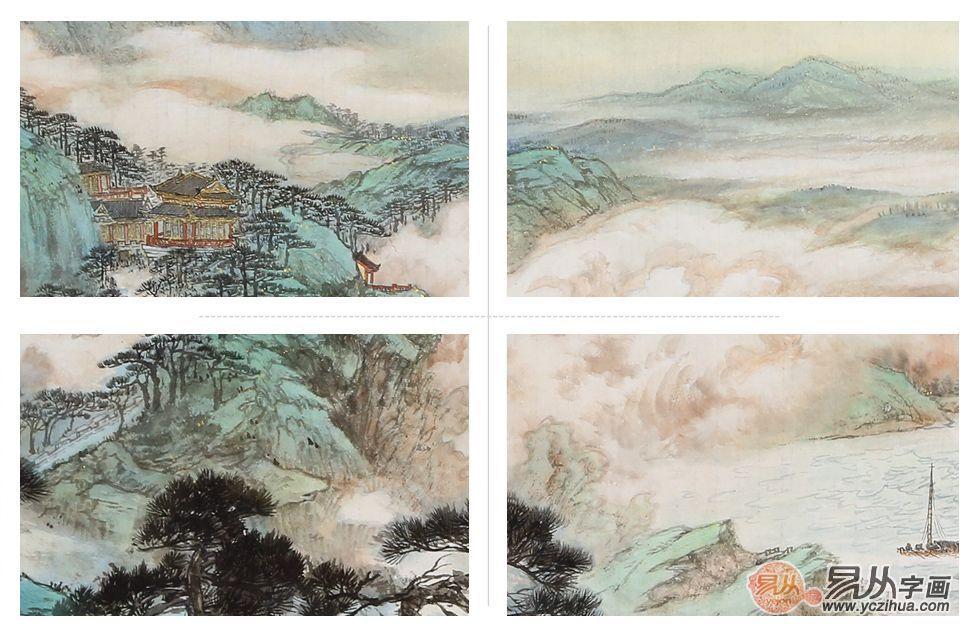 山水風景圖片大自然（懷舊鄉村風景畫）
