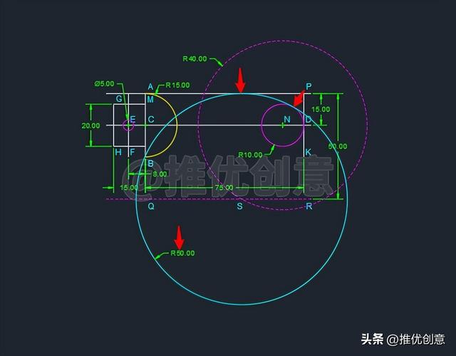 简单的cad制图，cad简单绘图教程（按照大步骤来绘图）