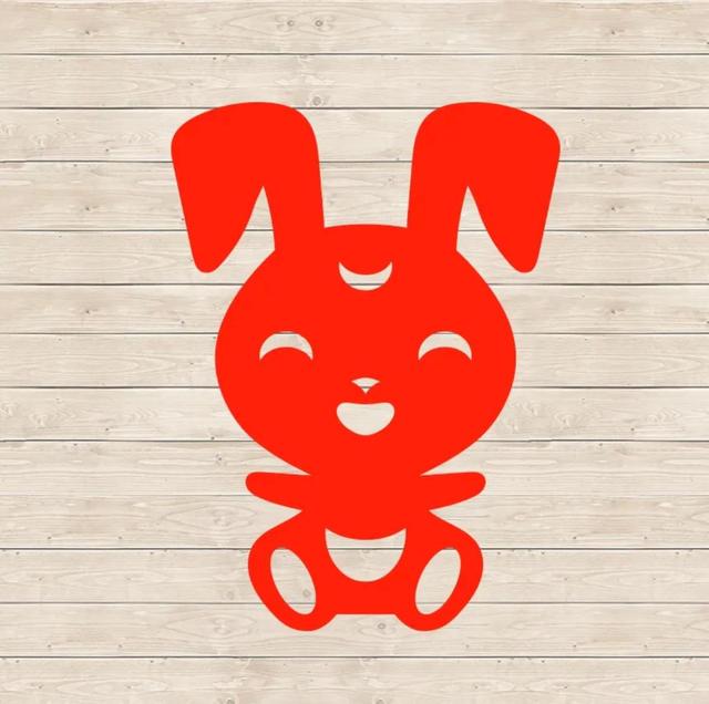 窗花兔子的象征图片