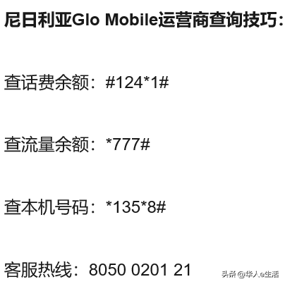 尼日利亚手机卡话费流量充值查询