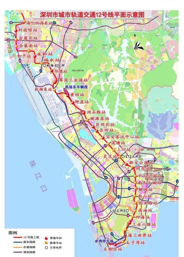 黄贝岭地铁二号线赤湾方向，2022年7月最新最全深圳地铁已开通和在建线路资讯