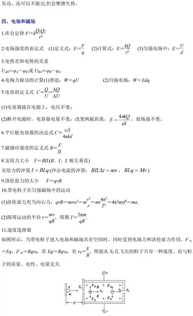 物理二级结论大全，常用二级结论汇总