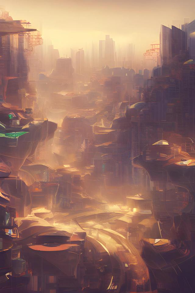 未来世界儿童画，未来世界的儿童画怎么画（看Ai绘画寻找灵感《未来广东》）