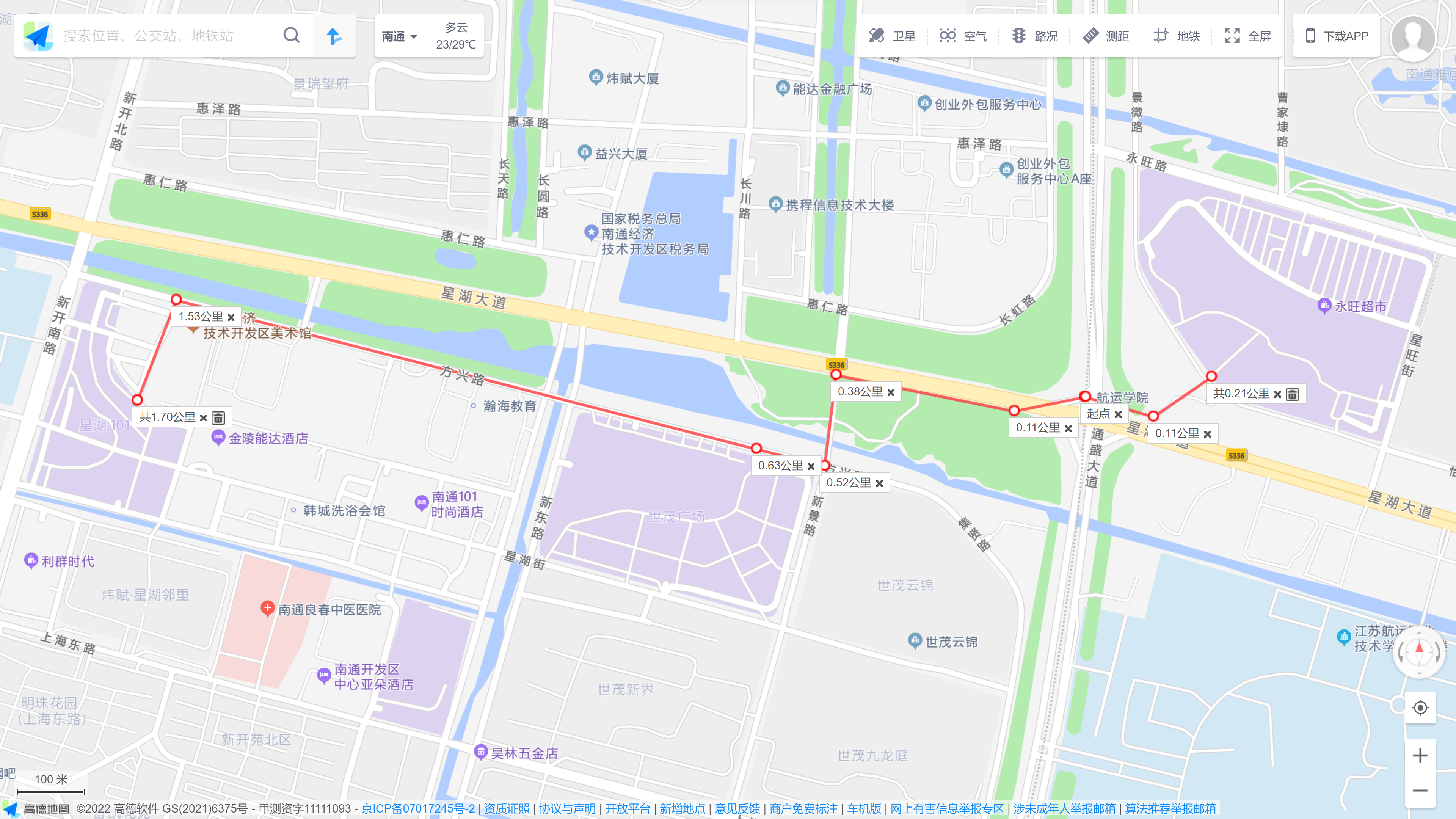 地铁一号线线路图(南通地铁一号线到各商城之间距离)