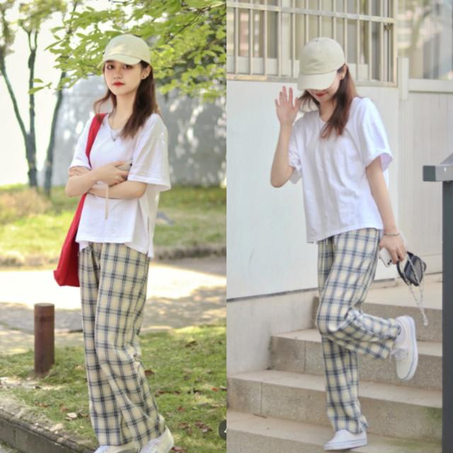 格子裤怎么搭配上衣，格子裤怎么搭配上衣夏天（比裙子时髦、比短裤好穿）
