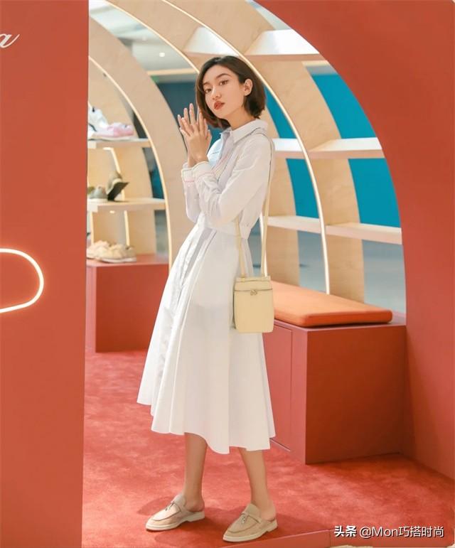 配裙子穿的鞋子，女生穿裙子配什么鞋比较好看（穿裙子还是最配“乐福鞋”）