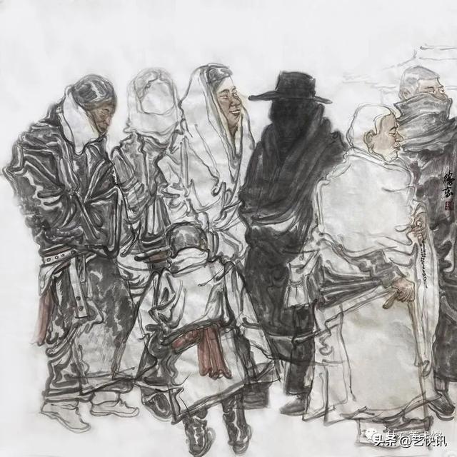 国画大写意人物画欣赏，写意人物画 ， 巫卫东
