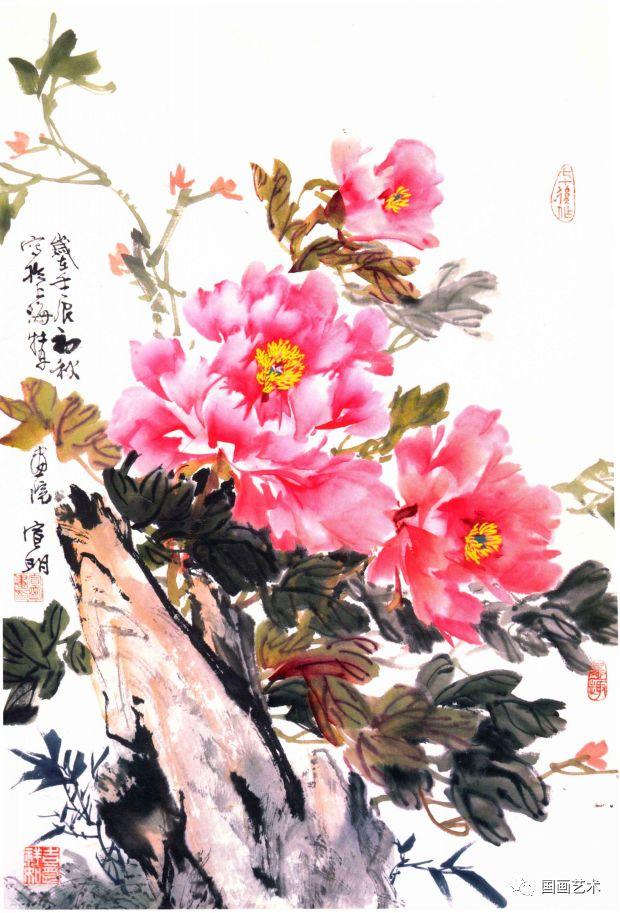 如何画写意牡丹花头(初学国画牡丹花头画法 写意) - 彝家农业网