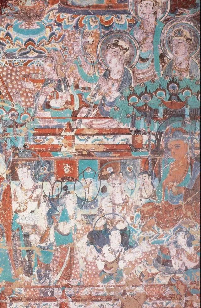 敦煌壁画图片大全，敦煌飞天壁画高清图（敦煌壁画对于中国画坛的影响）