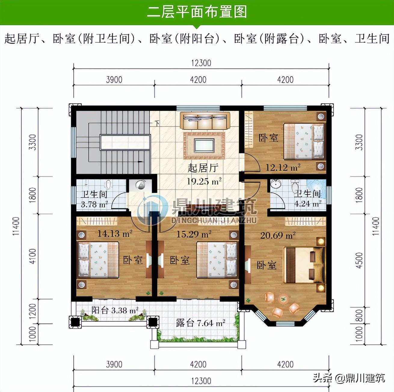 开间15米进深9米别墅,5套饱满实用别墅 - 玉三网