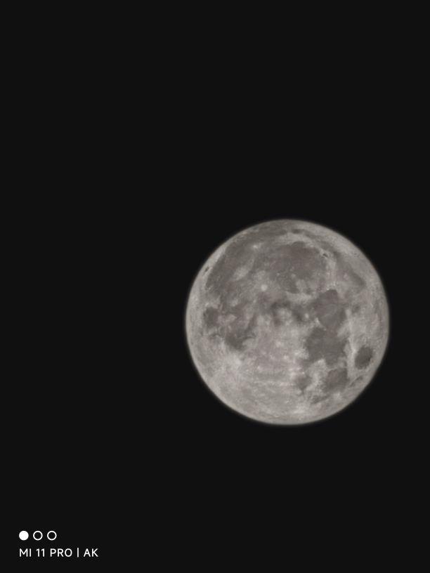 小米手机拍月亮怎么设置参数，手机拍月亮参数设置（#小米#11Pro#拍月亮）