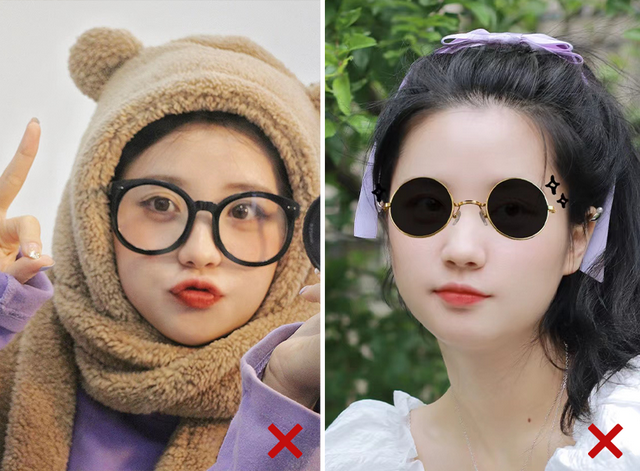 圆脸适合什么眼镜，圆脸适合什么眼镜框女（不同脸型适合什么样的配饰）