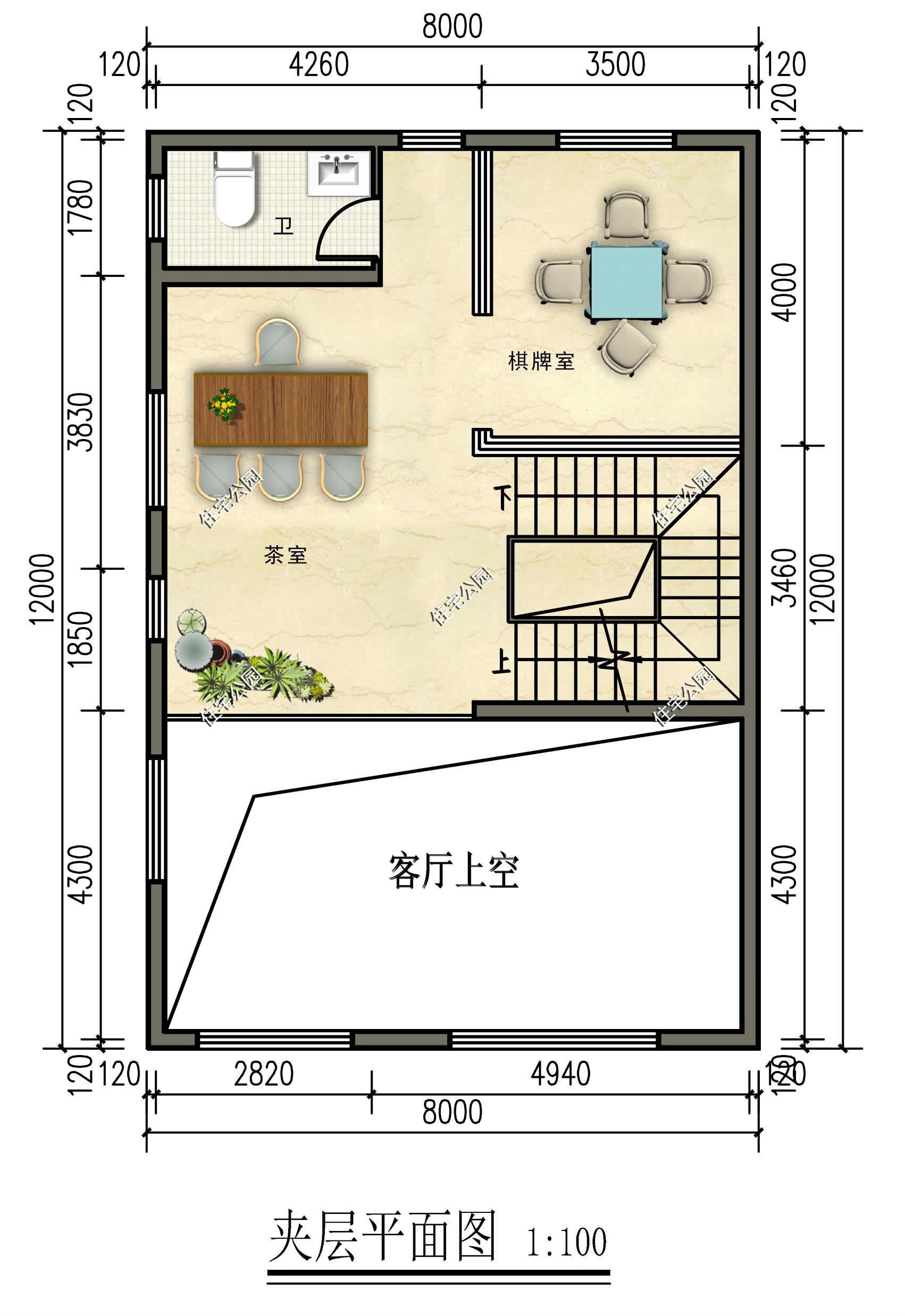农村自建房屋设计图片大全,4套带夹层设计的农村别墅