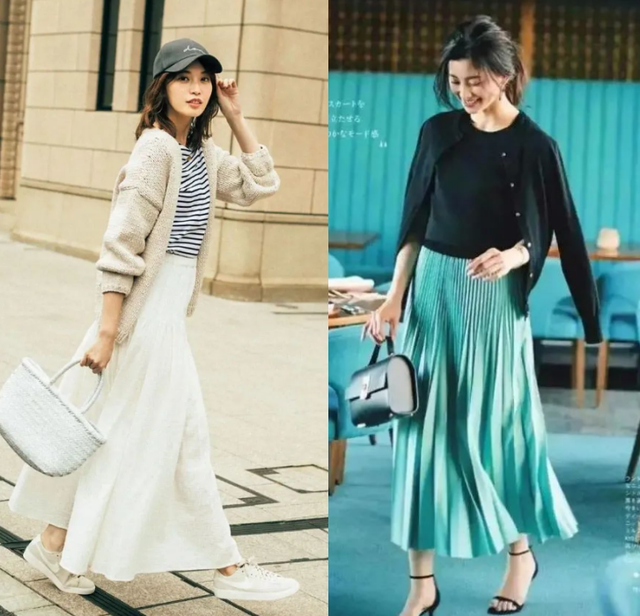 今年流行什么衣服，这几套不容错过！（今年流行“针织衫＋裙子”）