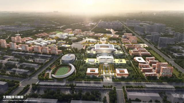 保定华电新校区规划图，华北电力大学保定校区置换建设总体规划设计方案