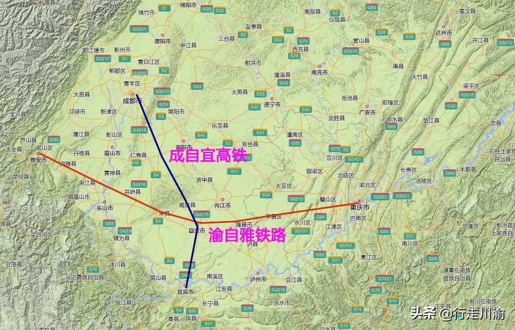 自贡地区铁路规划，重庆正在规划一条连接四川的新铁路