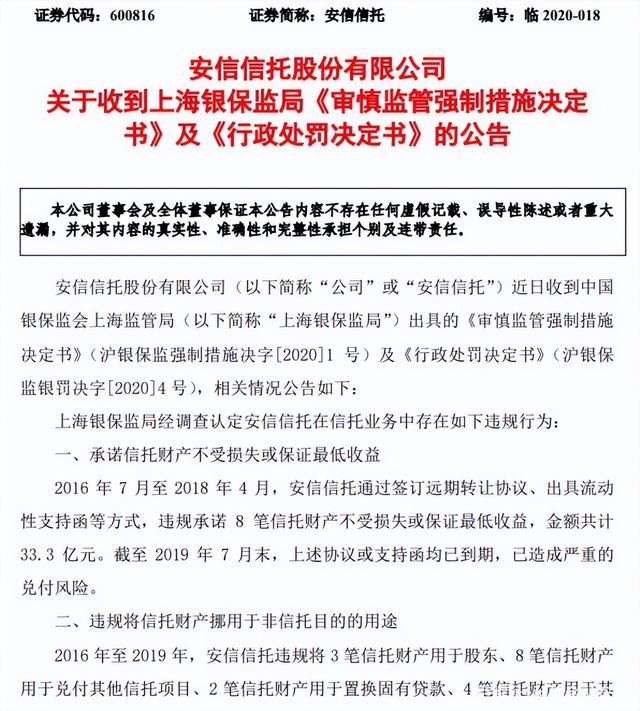 程维高的后台，程维最新信息（“现金奶牛”安信信托已无信可托）
