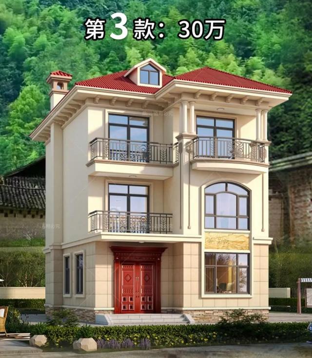 三层现代风格别墅，农村别墅自建房设计三层 现代风（6款农村建房不能错过的3层现代风别墅）