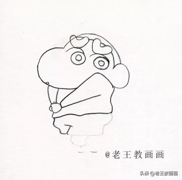 蜡笔小新图片简笔画，简笔画蜡笔小新（教你画简笔画蜡笔小新）