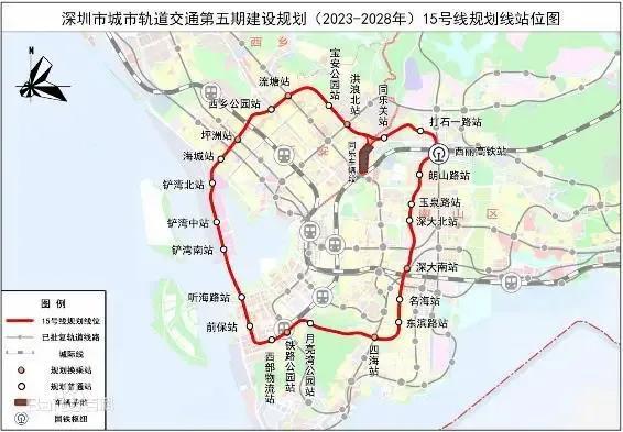 深圳地铁规划图，2035深圳地铁规划图盐田（32.2公里投资近320亿元）