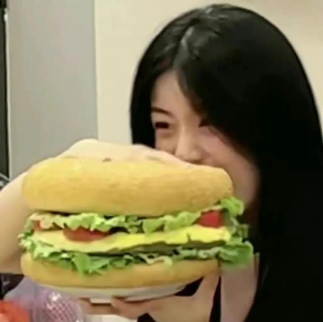 网红头像卡通可爱 美食妹妹，网红头像卡通可爱图片微信（吃东西头像）