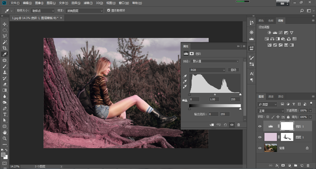 ps前景色填充快捷键，填充前景色快捷键ps（如何把照片的饱和度降低）