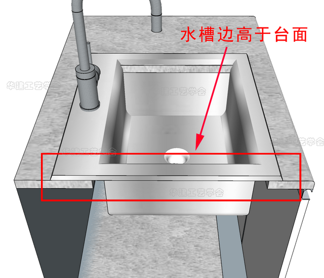 水槽安装步骤方法，水槽安装位置图片（橱柜水槽安装工艺HJSJ-2022）