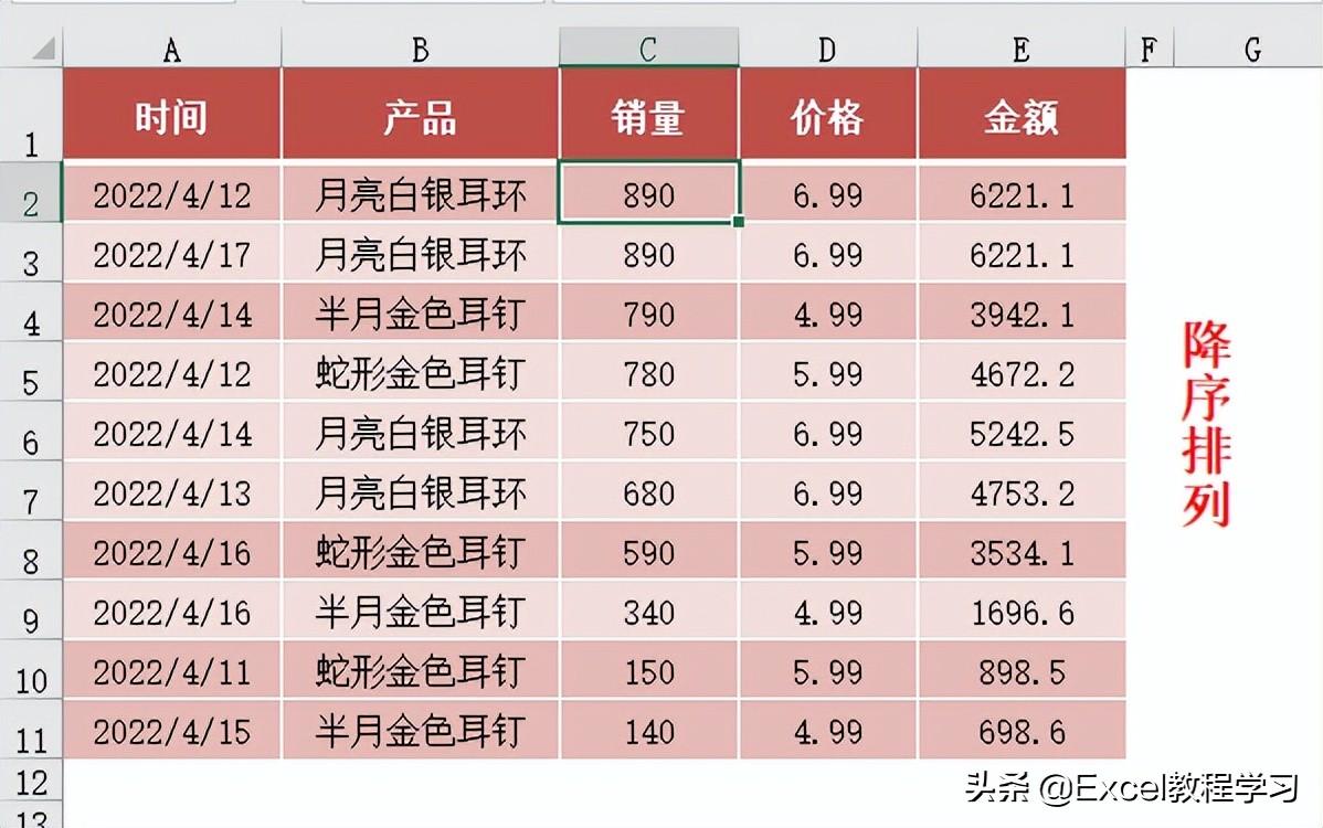 excel表格如何排序，excel表格如何排序相同的数据（这两种排序方式和排序效果你都知道吗）