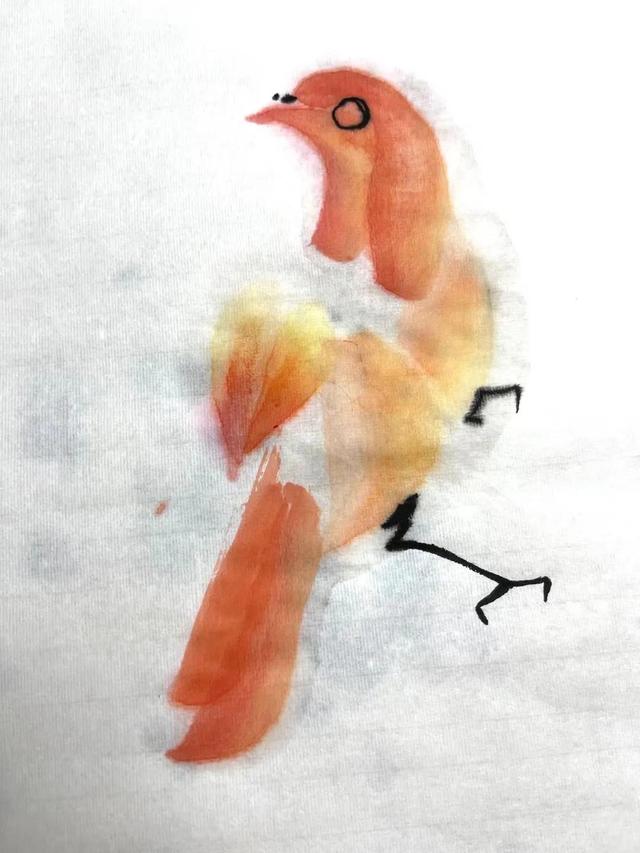 简单的鸟怎么画，如何画简易的小鸟（画家刘华：鸟的画法）