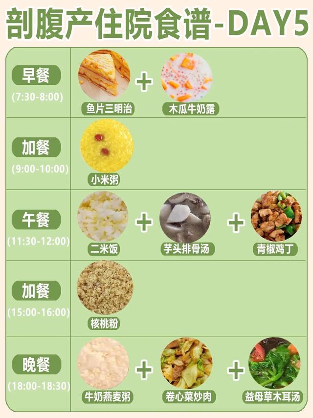 产后饮食食谱，产后饮食食谱大全图片（这份产后每日食谱请收好）