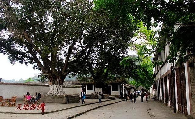 阆中古城景点地图高清版大图，初识中国风水宝地阆中古城